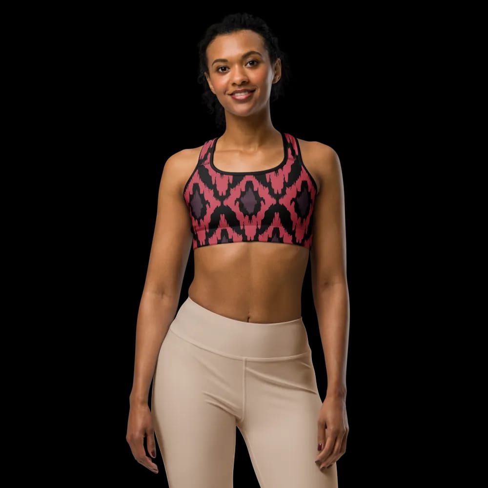 Bold Aztec Pattern Sports Bra image