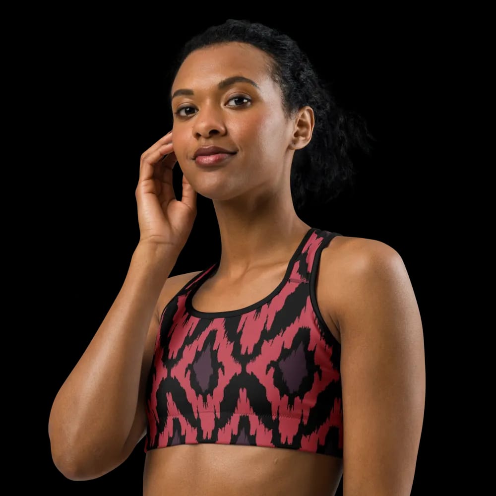 Bold Aztec Pattern Sports Bra image