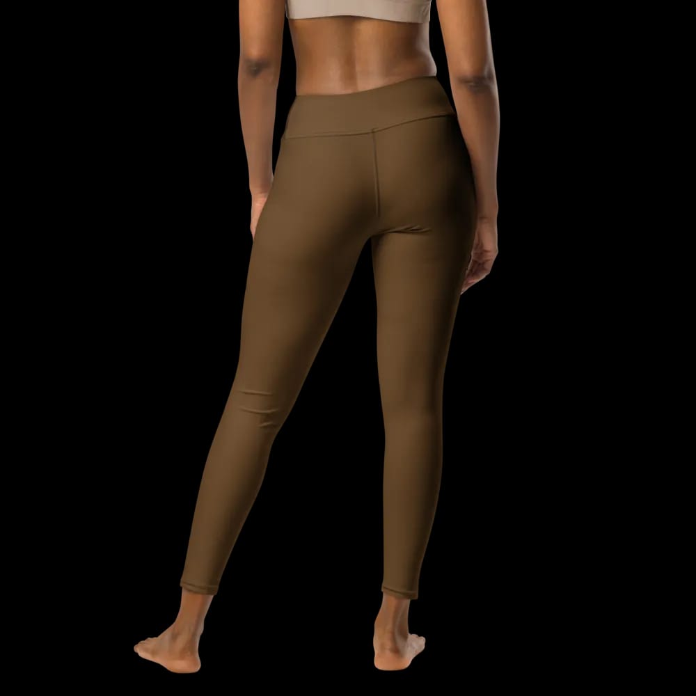 Cocoon Comfort High-Waisted Brown Leggings image