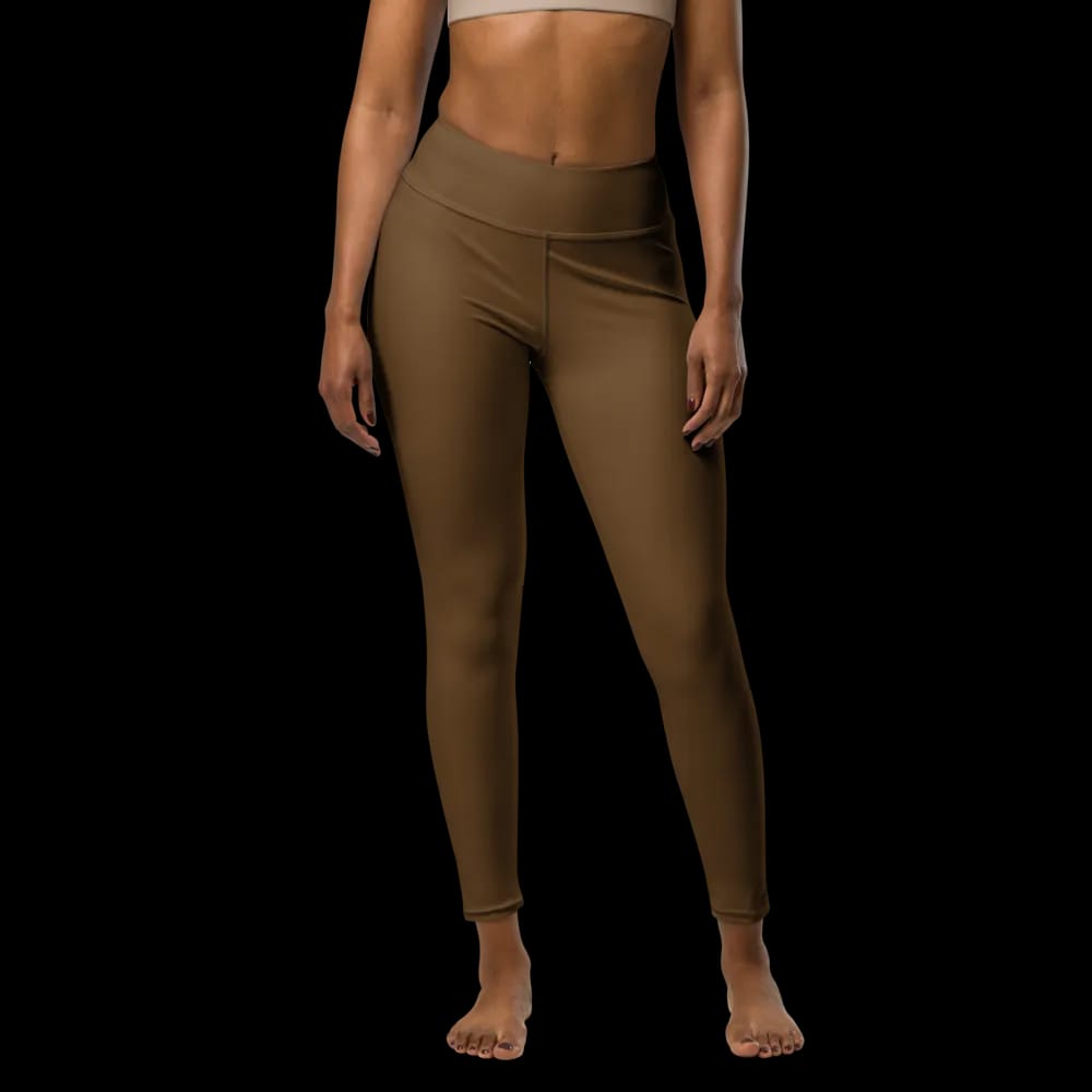 Cocoon Comfort High-Waisted Brown Leggings image