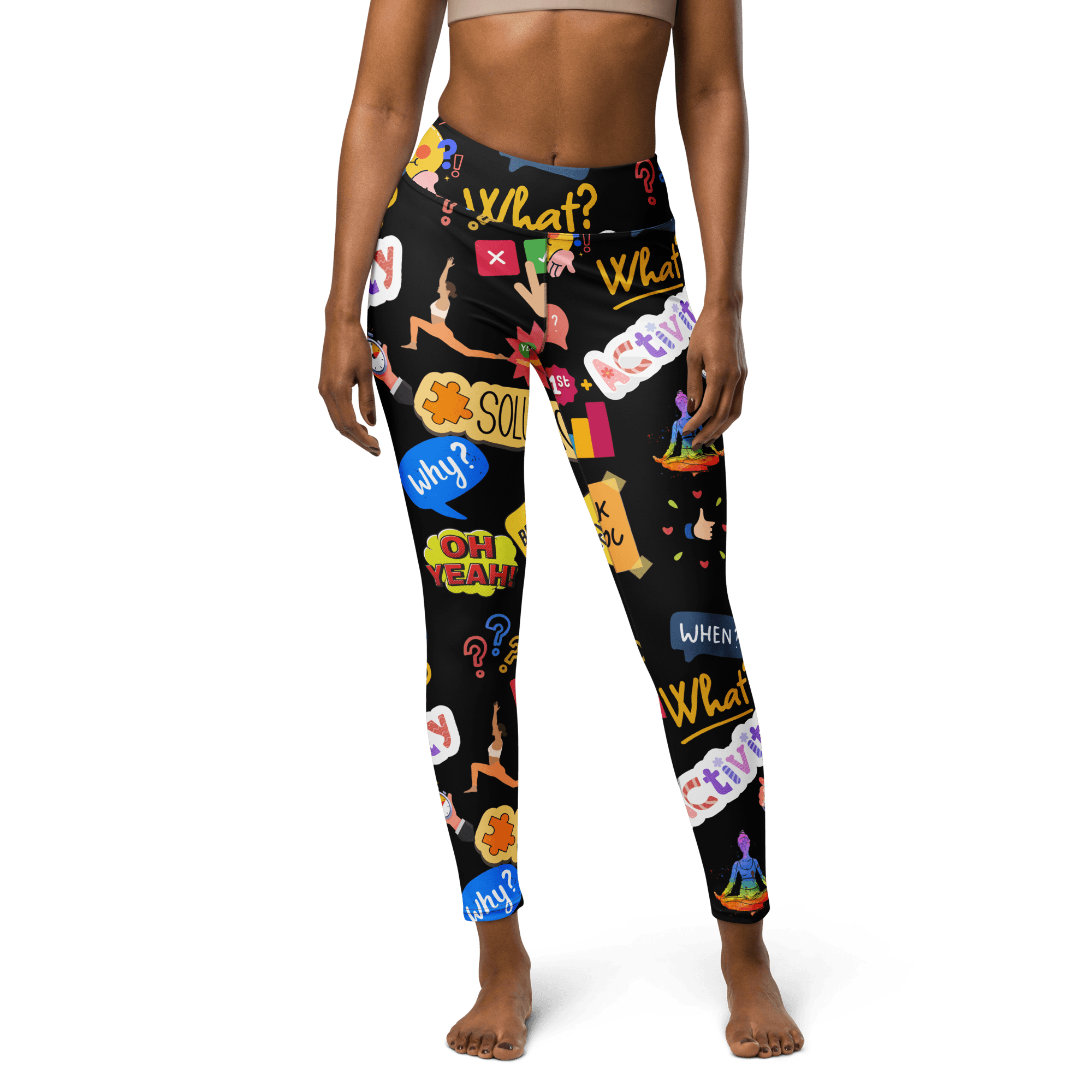 Dynamic Dialogue Printed Leggings image