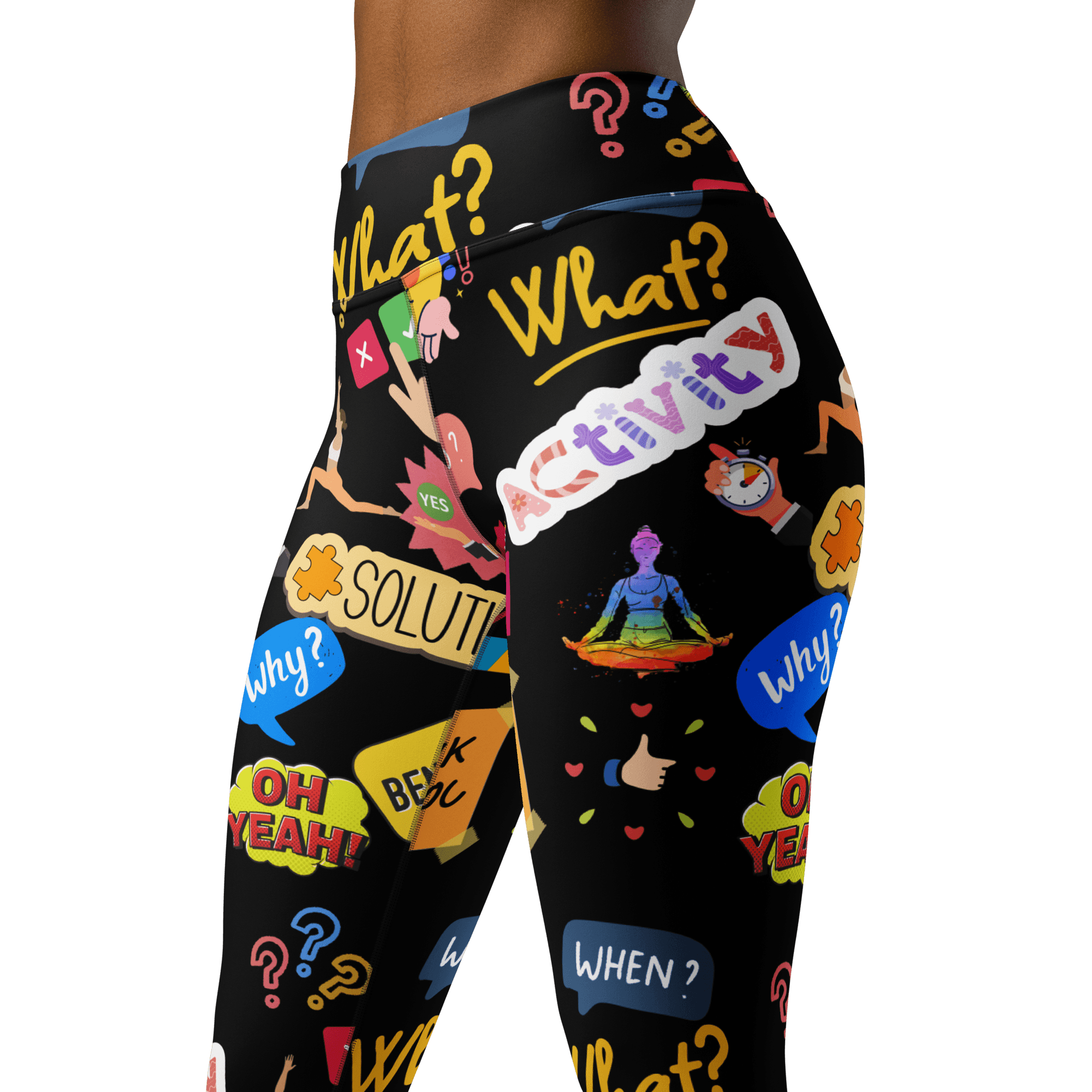 Dynamic Dialogue Printed Leggings image