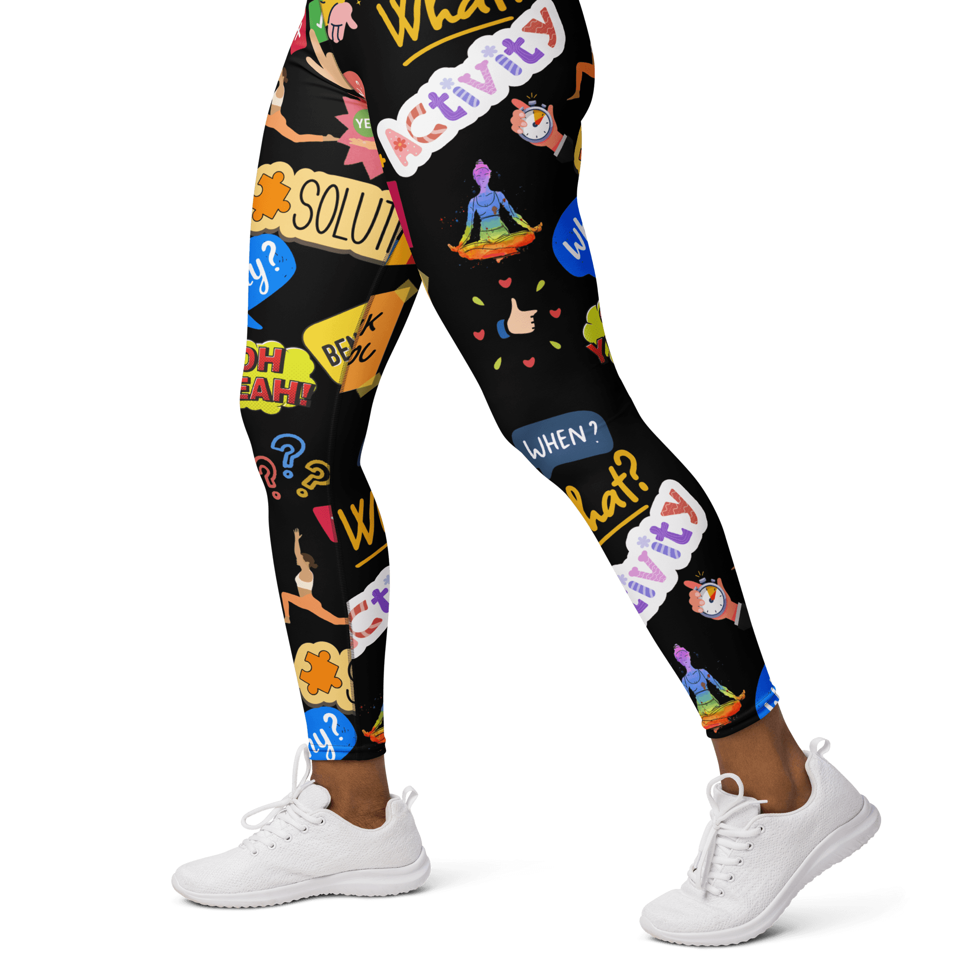 Dynamic Dialogue Printed Leggings image