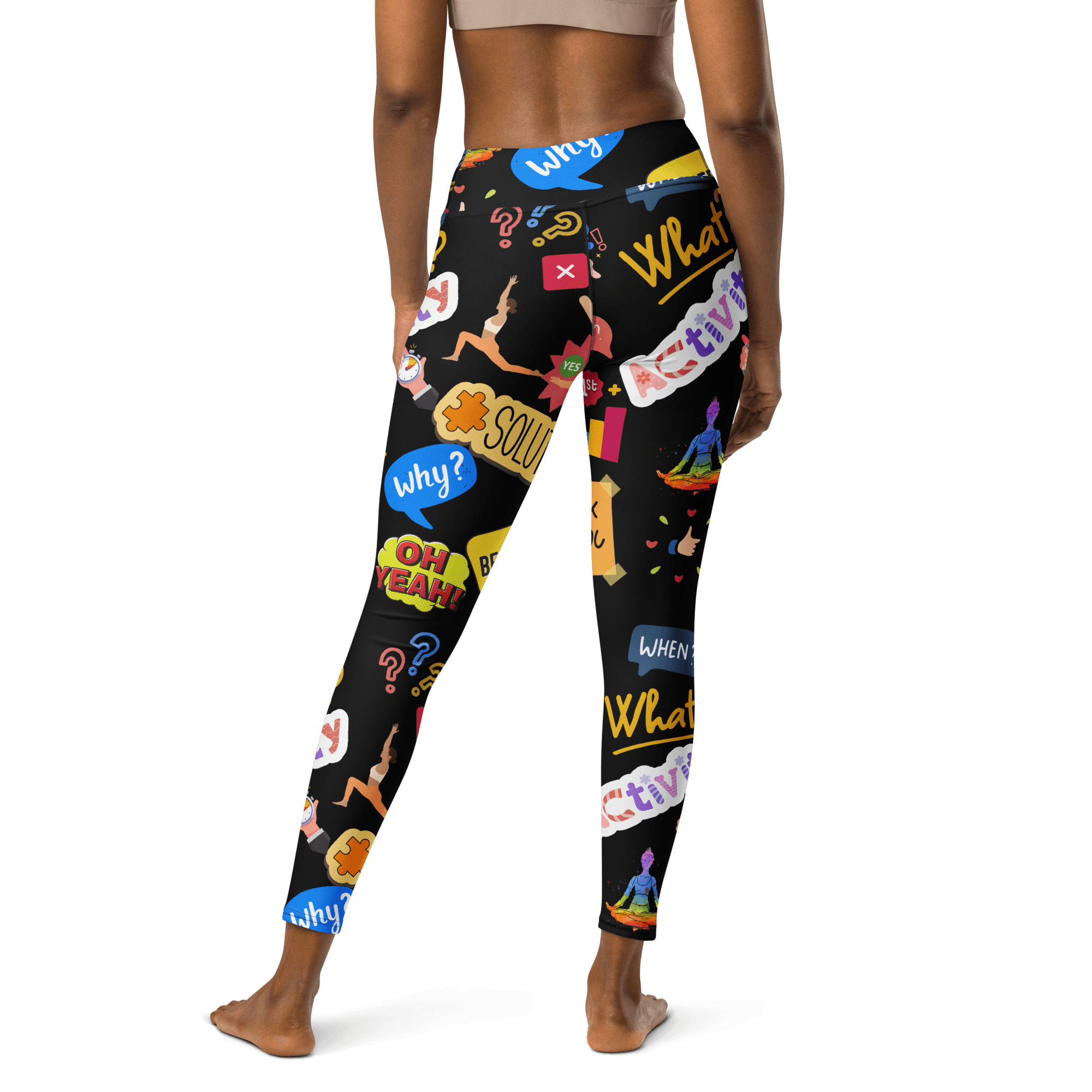 Dynamic Dialogue Printed Leggings image