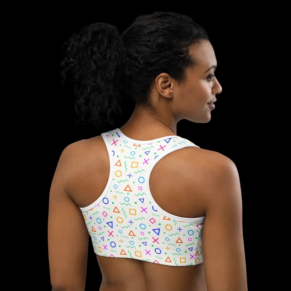 Geometric Vibes Sports Bra - Bold Patterns for Bold Workouts image