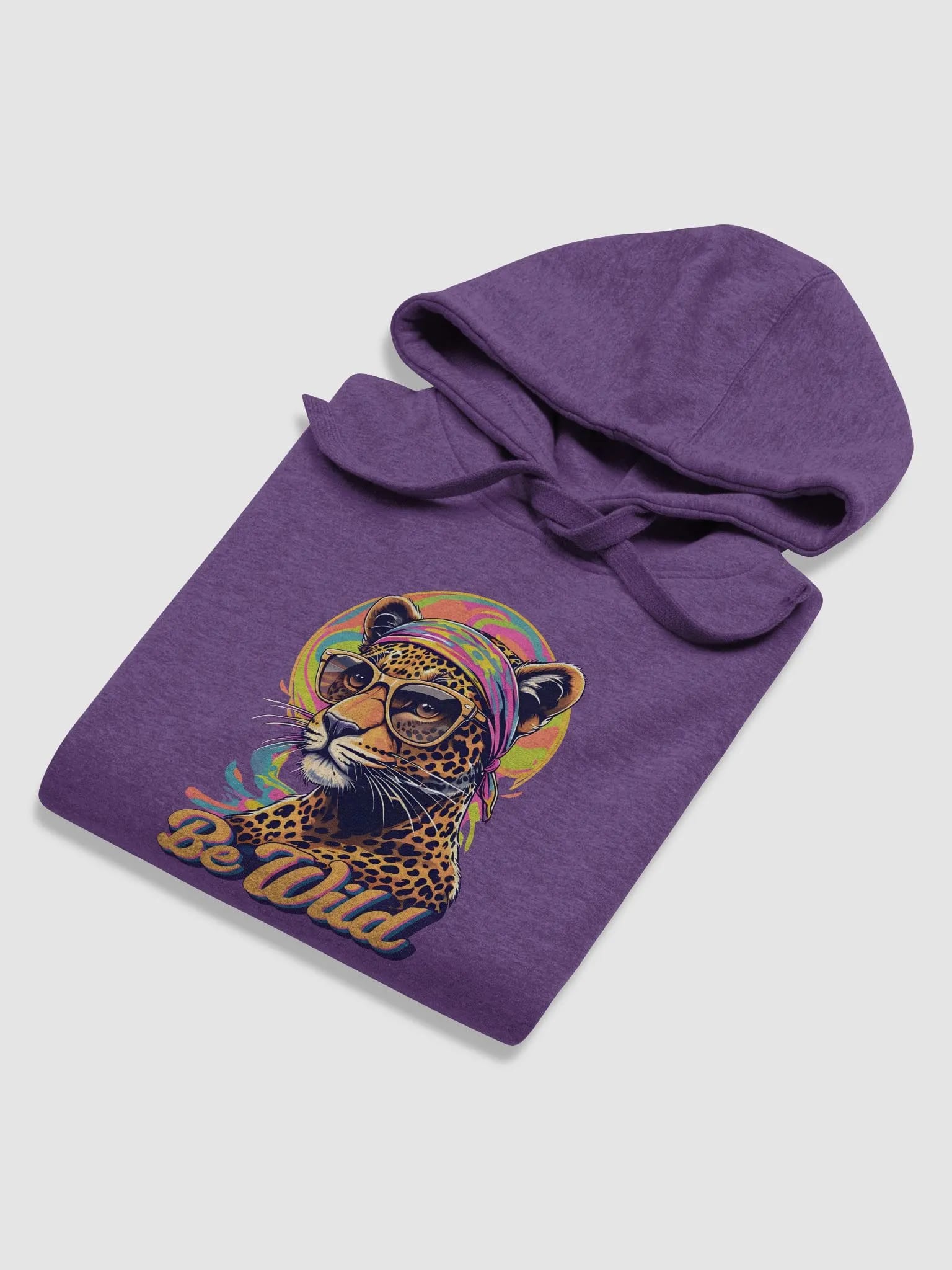 Groovy Be Wild Psychedelic Leopard Hoodie image