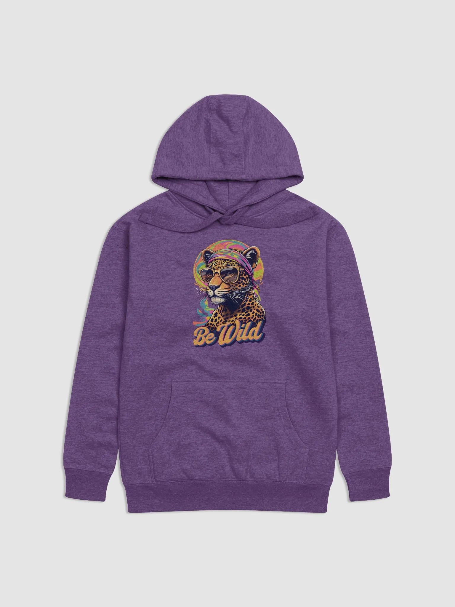 Groovy Be Wild Psychedelic Leopard Hoodie image
