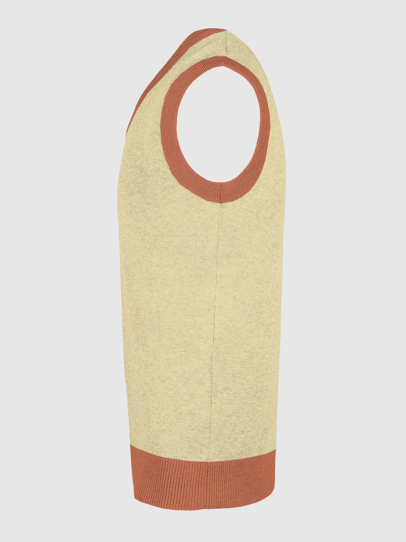 Mid-Century Mosaic Knitted V-Neck Vest image