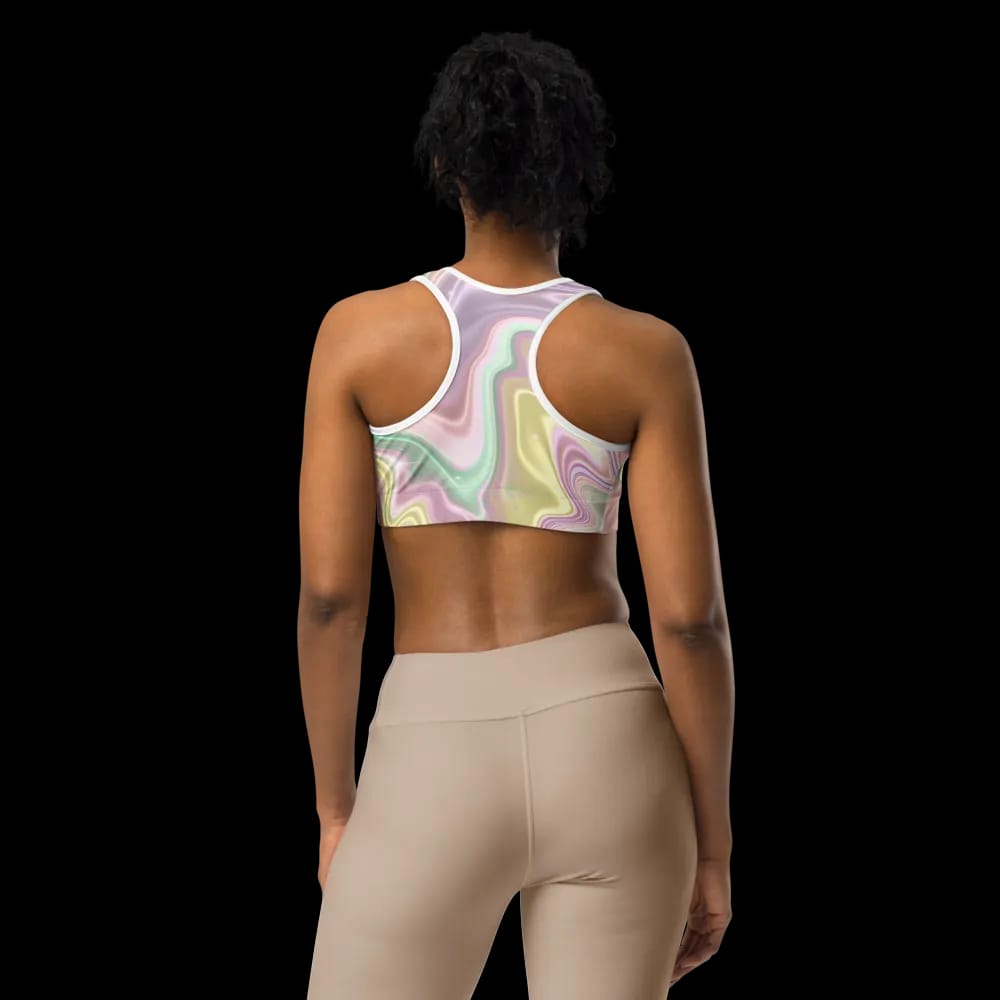 Pastel Dream Sports Bra - Ultimate Comfort for Every Workout image