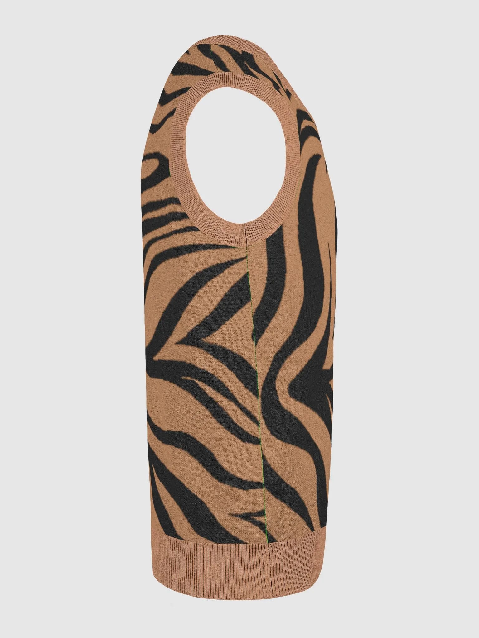 Tiger Stripes Be Wild Knit V-Neck Sweater Vest image