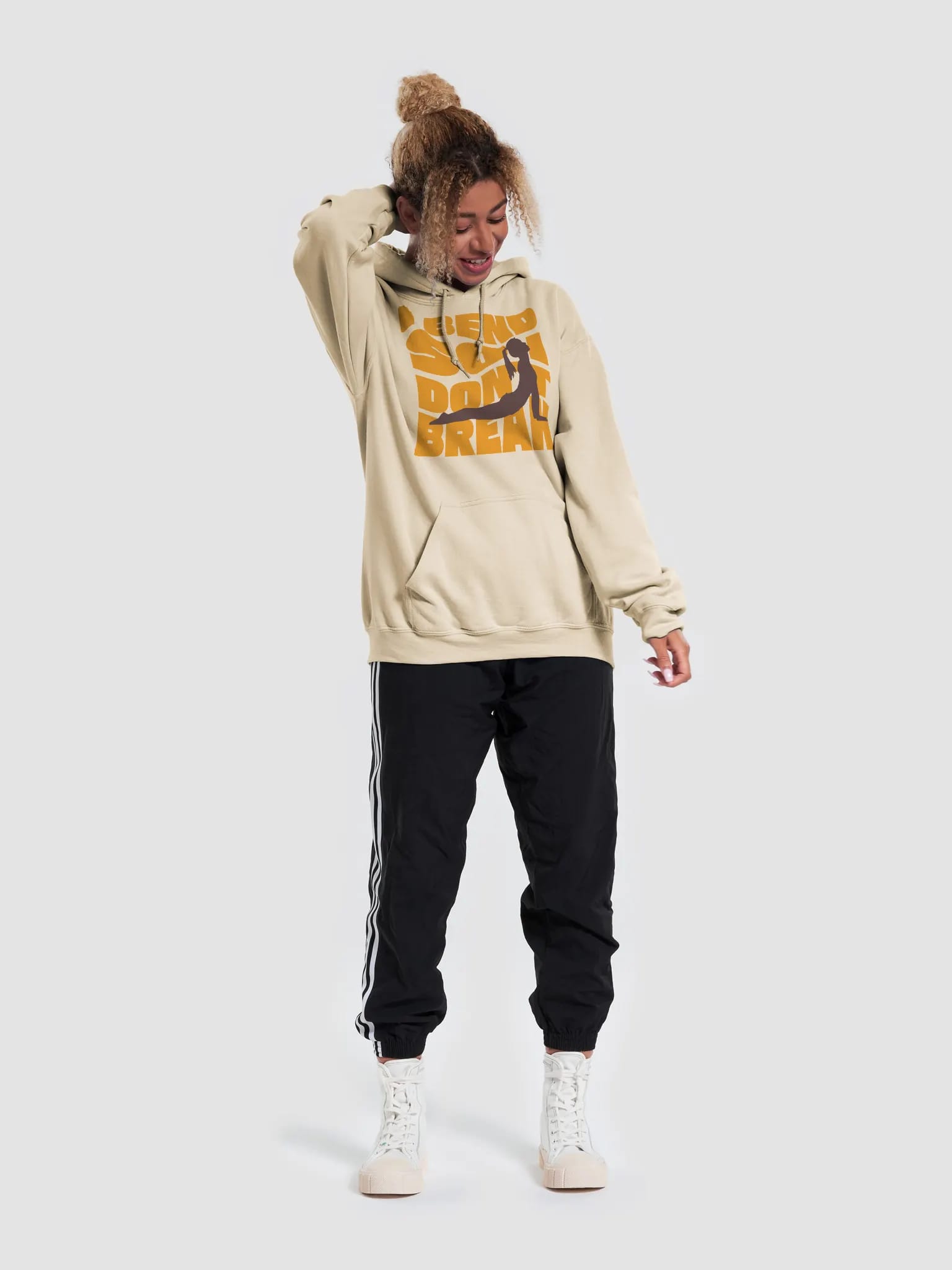 Ultimate Comfort Hoodie - I Bend So I Don't Break - Yoga Edition image