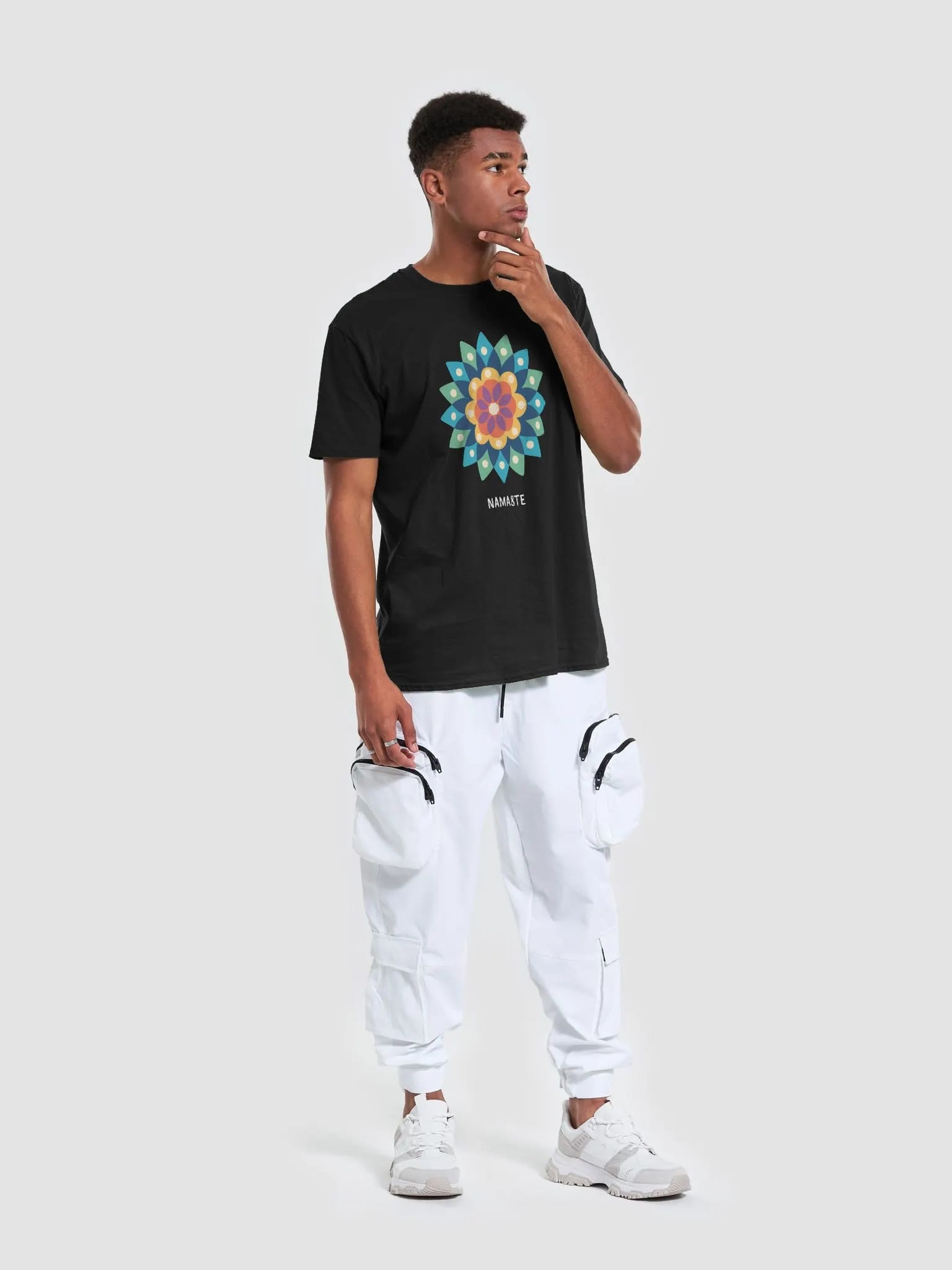 Vibrant Mandala Magic Unisex T-Shirt - Colorful Geometric Pattern image