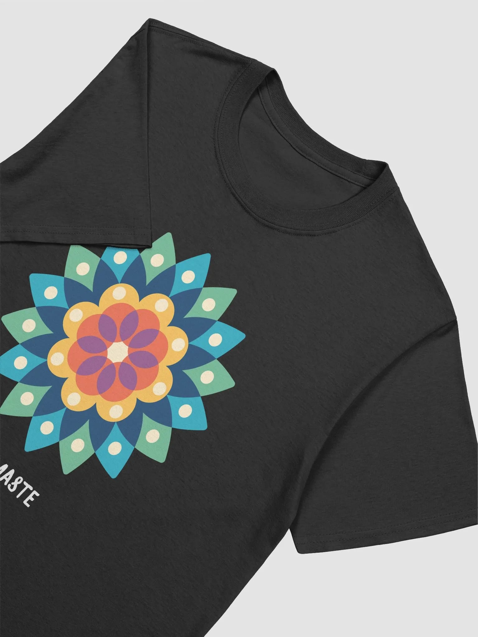 Vibrant Mandala Magic Unisex T-Shirt - Colorful Geometric Pattern image