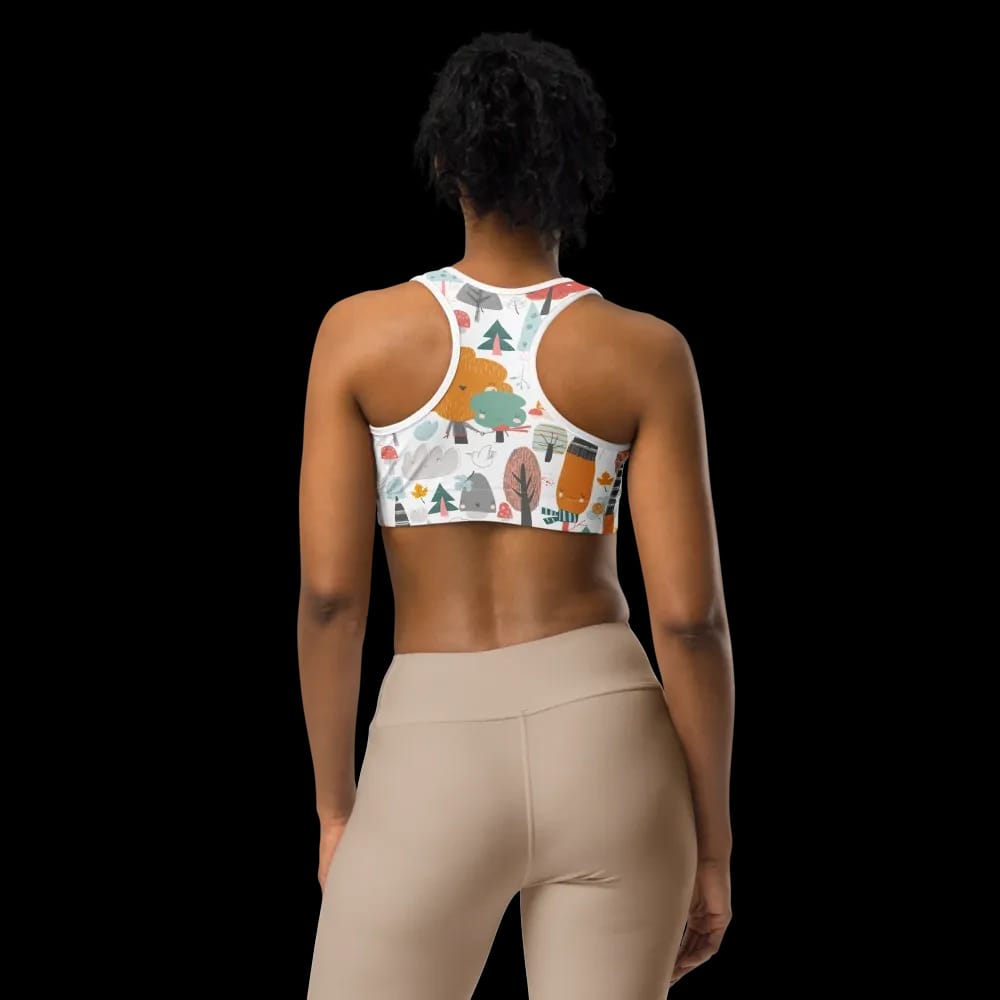 Whimsical Forest Sports Bra image