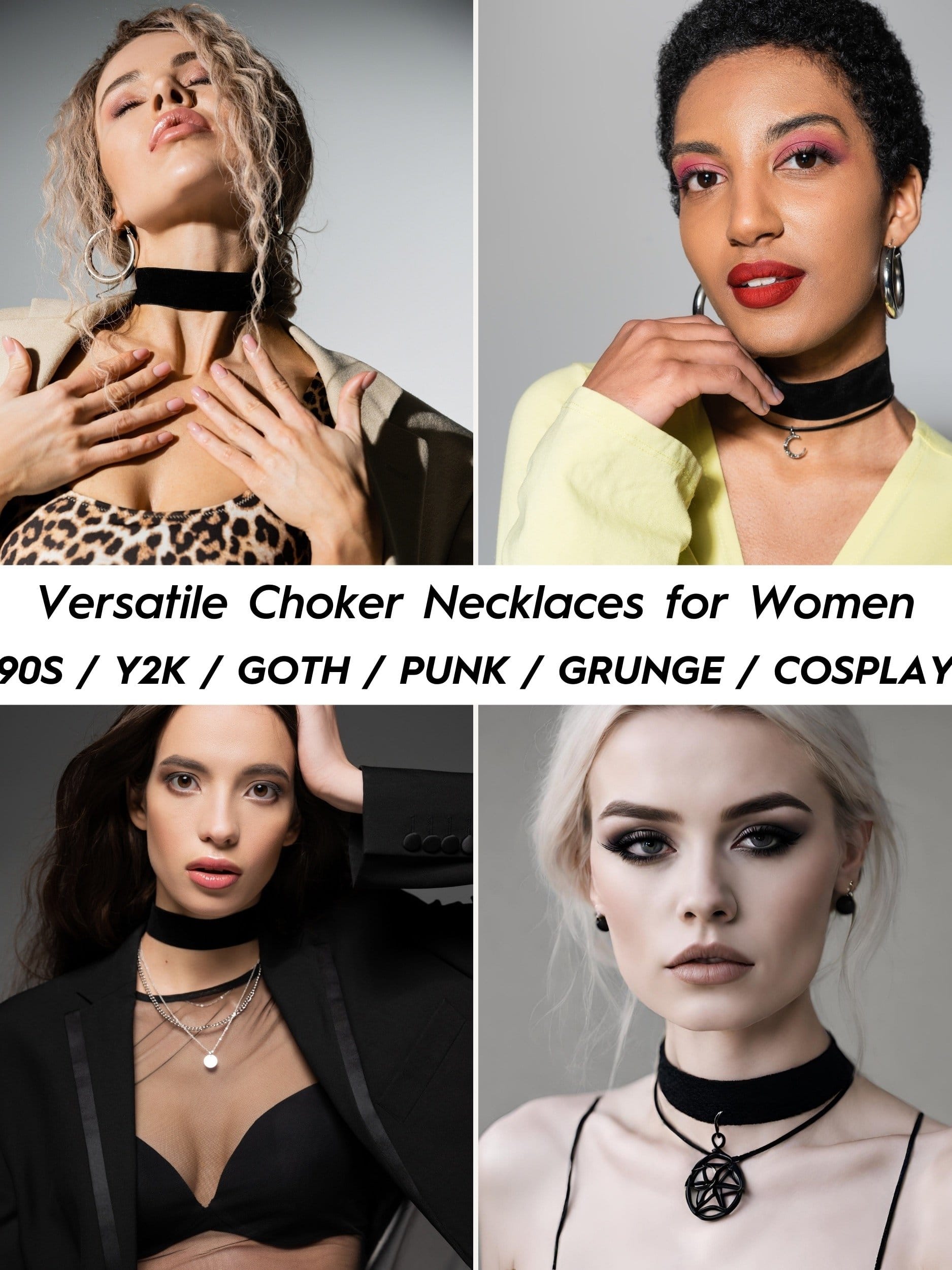 Wide Velvet Black Choker Necklace image