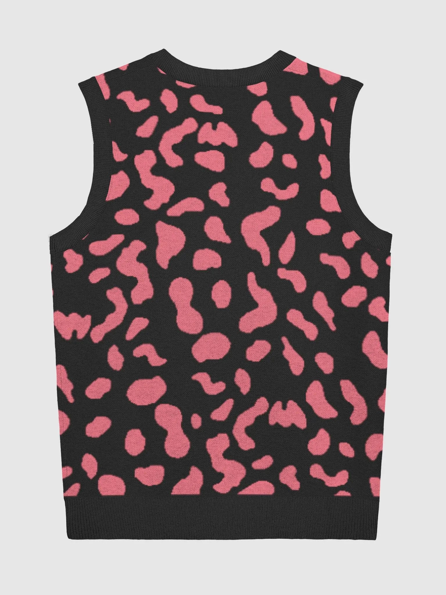 Wild Whisper Leopard Animal Print V-Neck Sweater Vest image