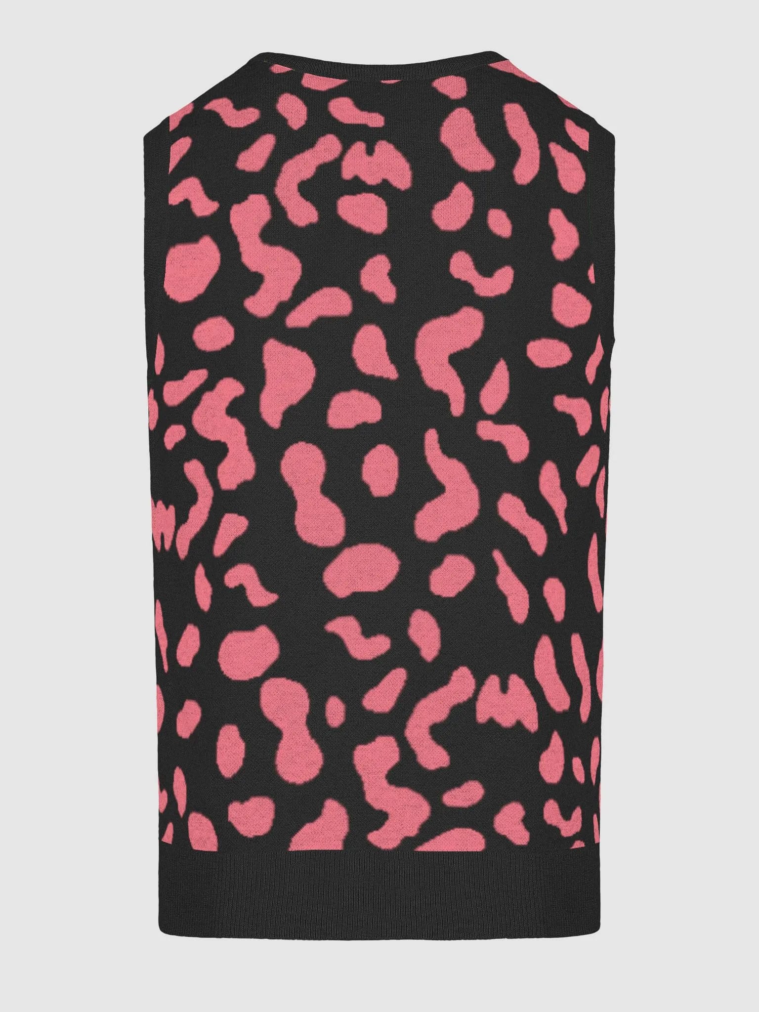 Wild Whisper Leopard Animal Print V-Neck Sweater Vest image