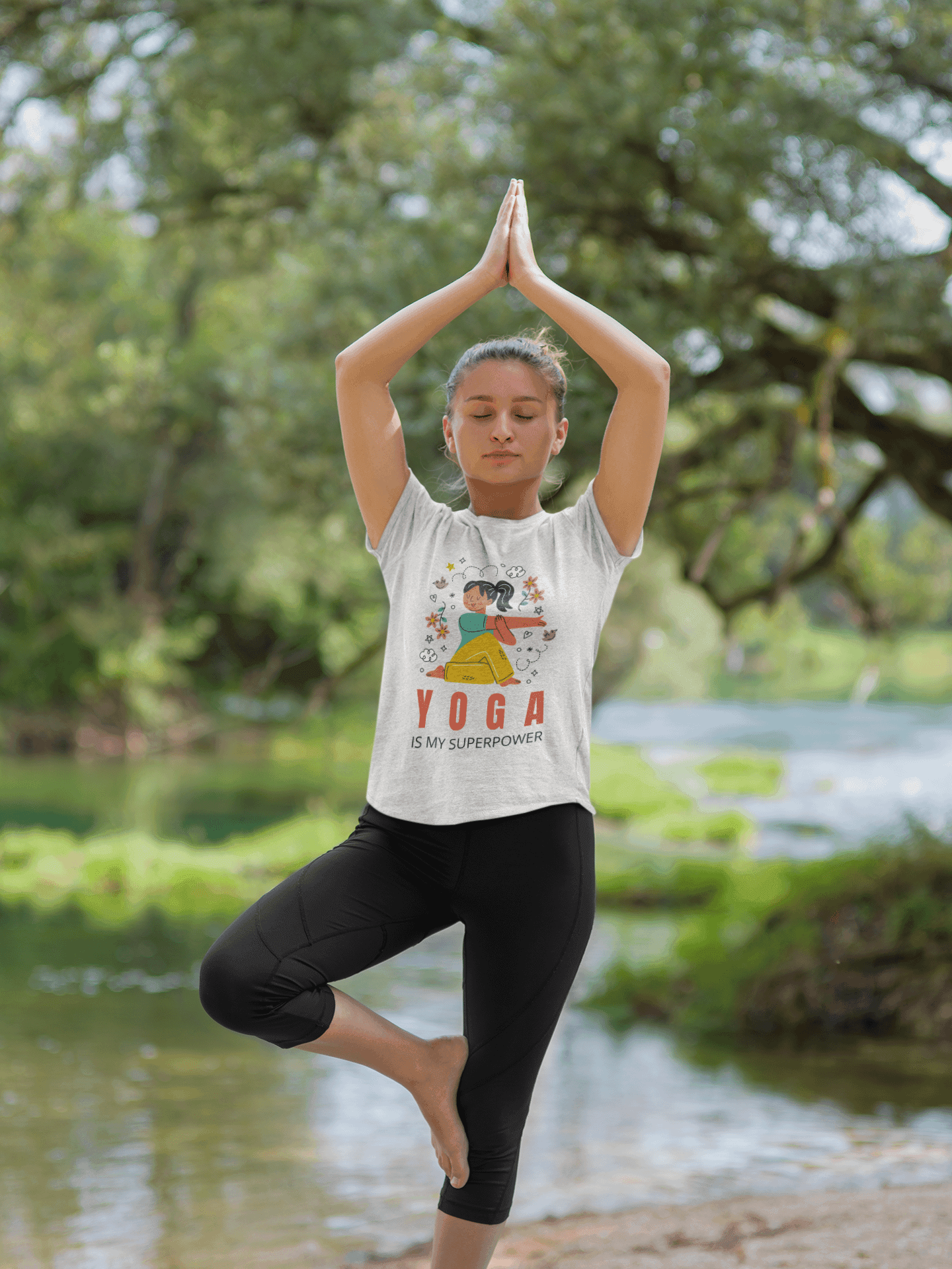 Yoga is My Superpower Graphic Tee image