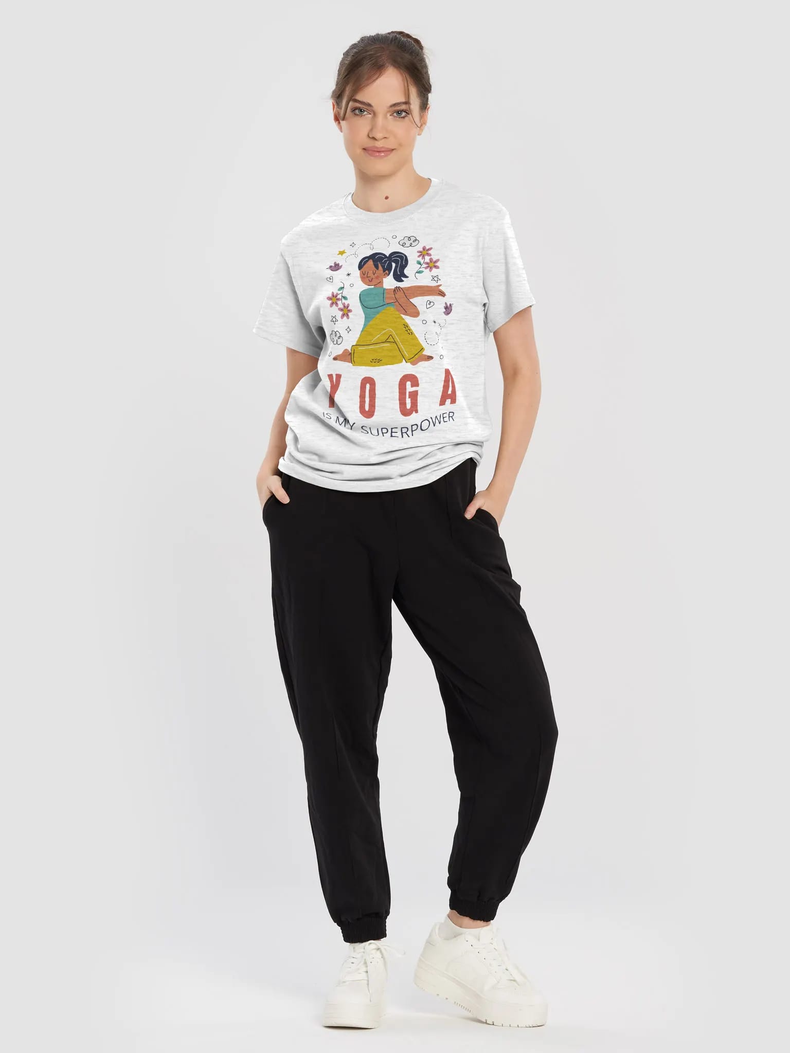 Yoga is My Superpower Graphic Tee image