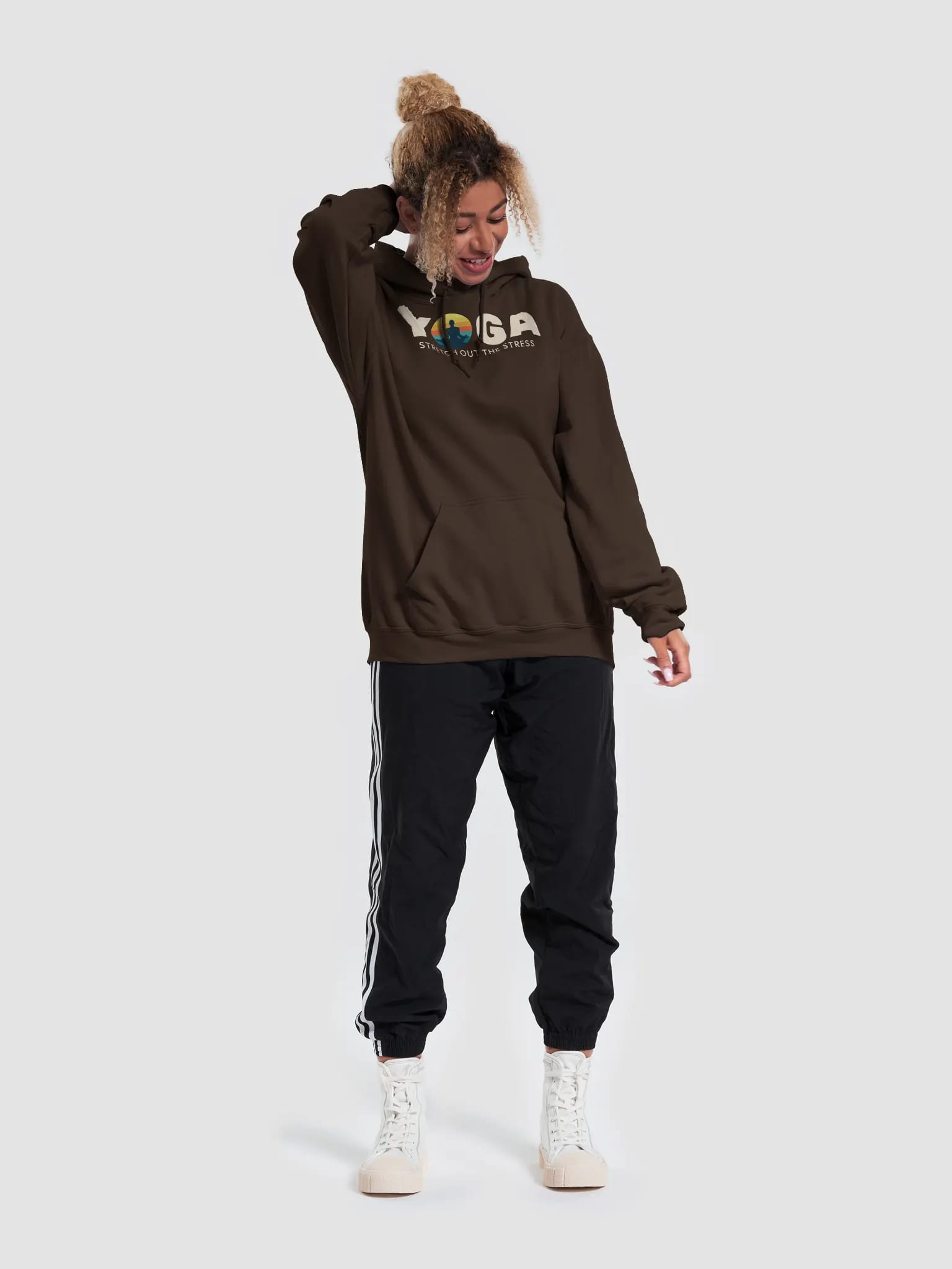 Yoga - Stretch Out the Stress Hoodie image