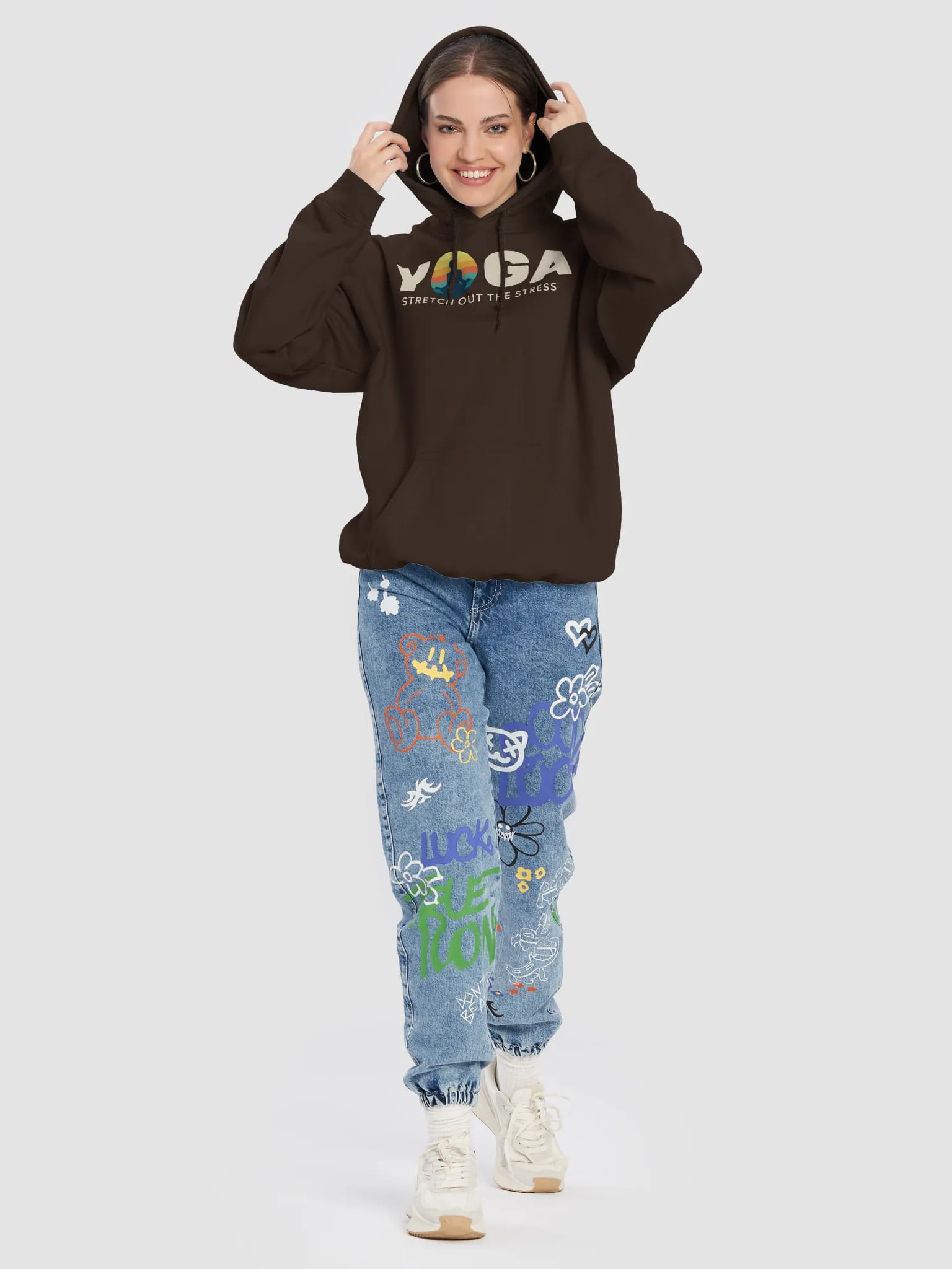 Yoga - Stretch Out the Stress Hoodie image
