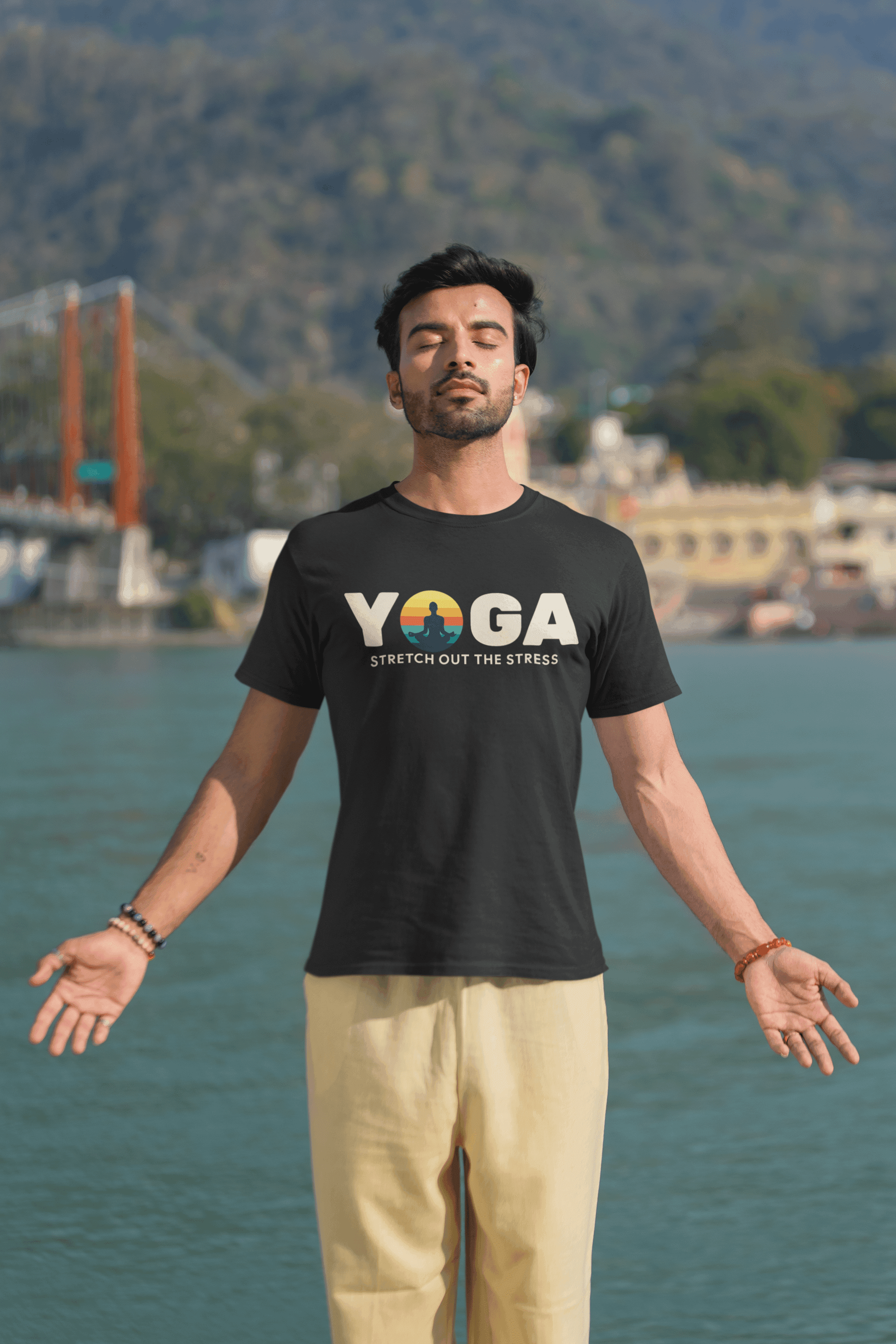 Yoga - Stretch Out the Stress Tee image