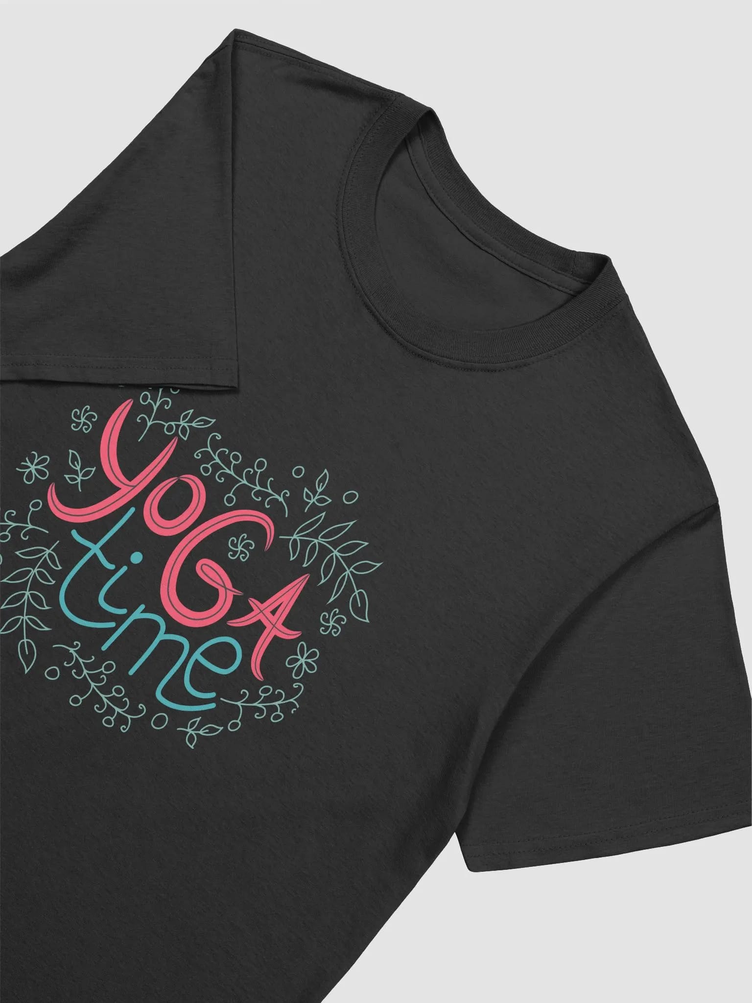 Yoga Time Graphic Tee - Floral Design image